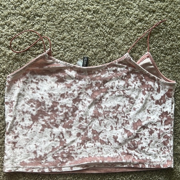 Velvet tank crop top - Picture 2 of 3